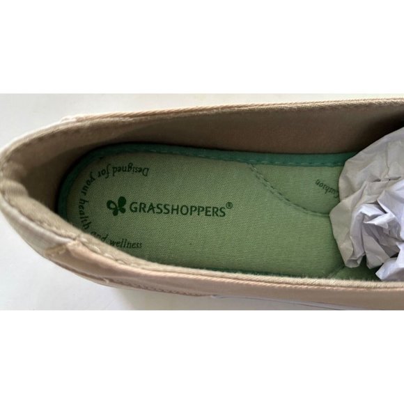 Women's Grasshoppers Casual Slip On Loafer Shoes 9.5 W Canyon Stone Twill - Picture 3 of 11